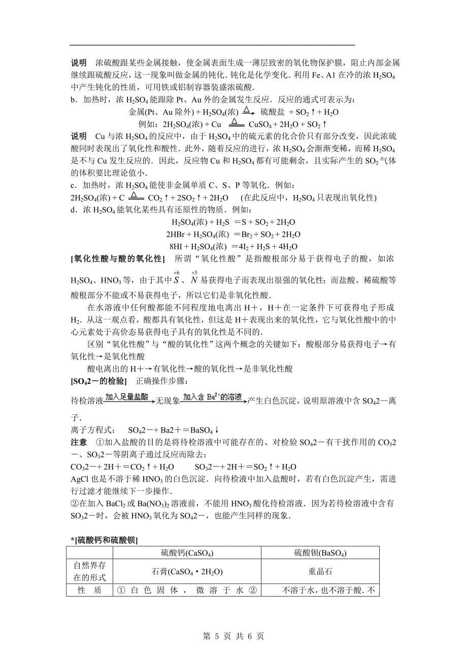 【化学】高中知识点规律大全（5）——《硫和硫的化合物环境保护》.doc_第5页