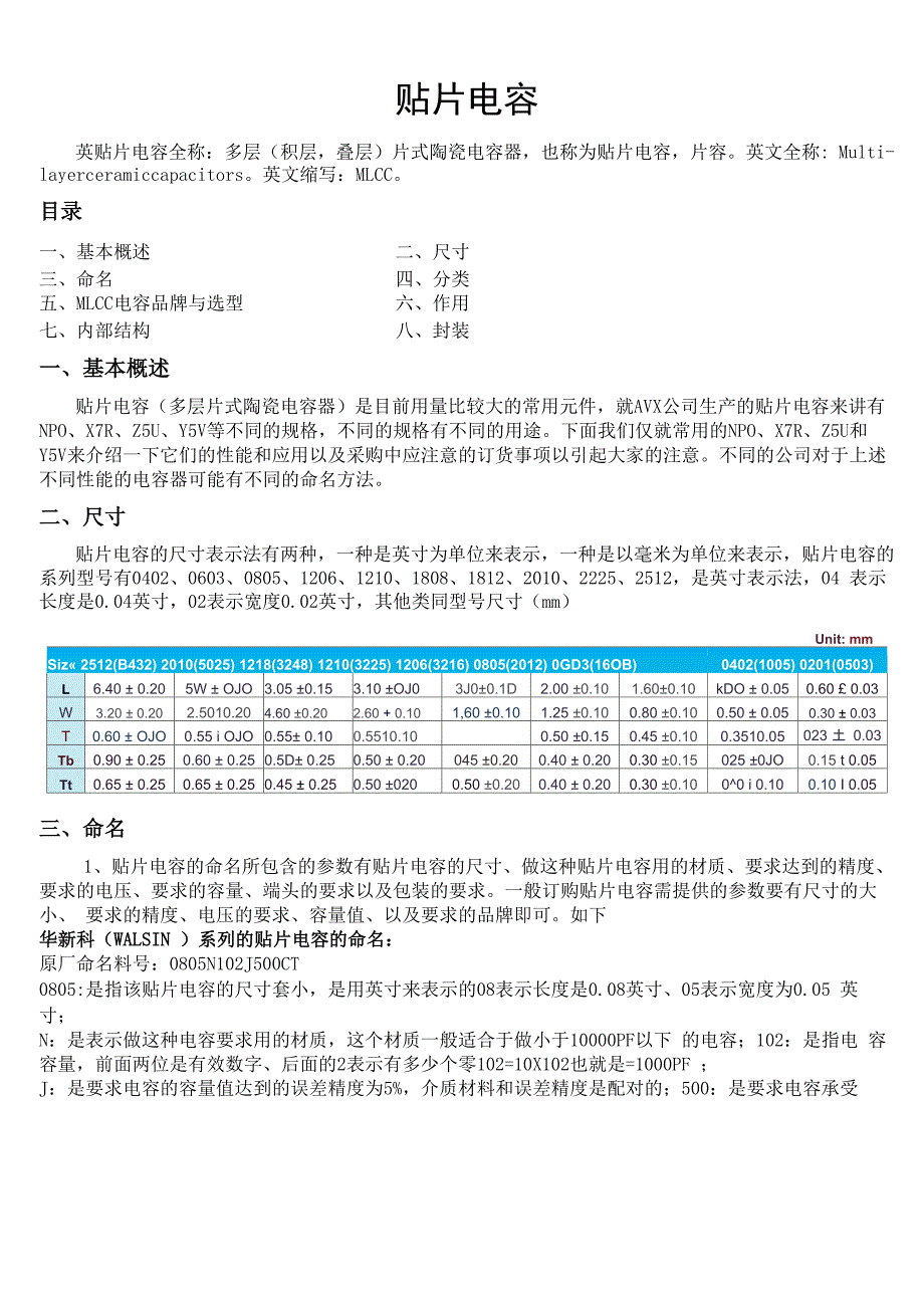 贴片电容基础知识_第1页