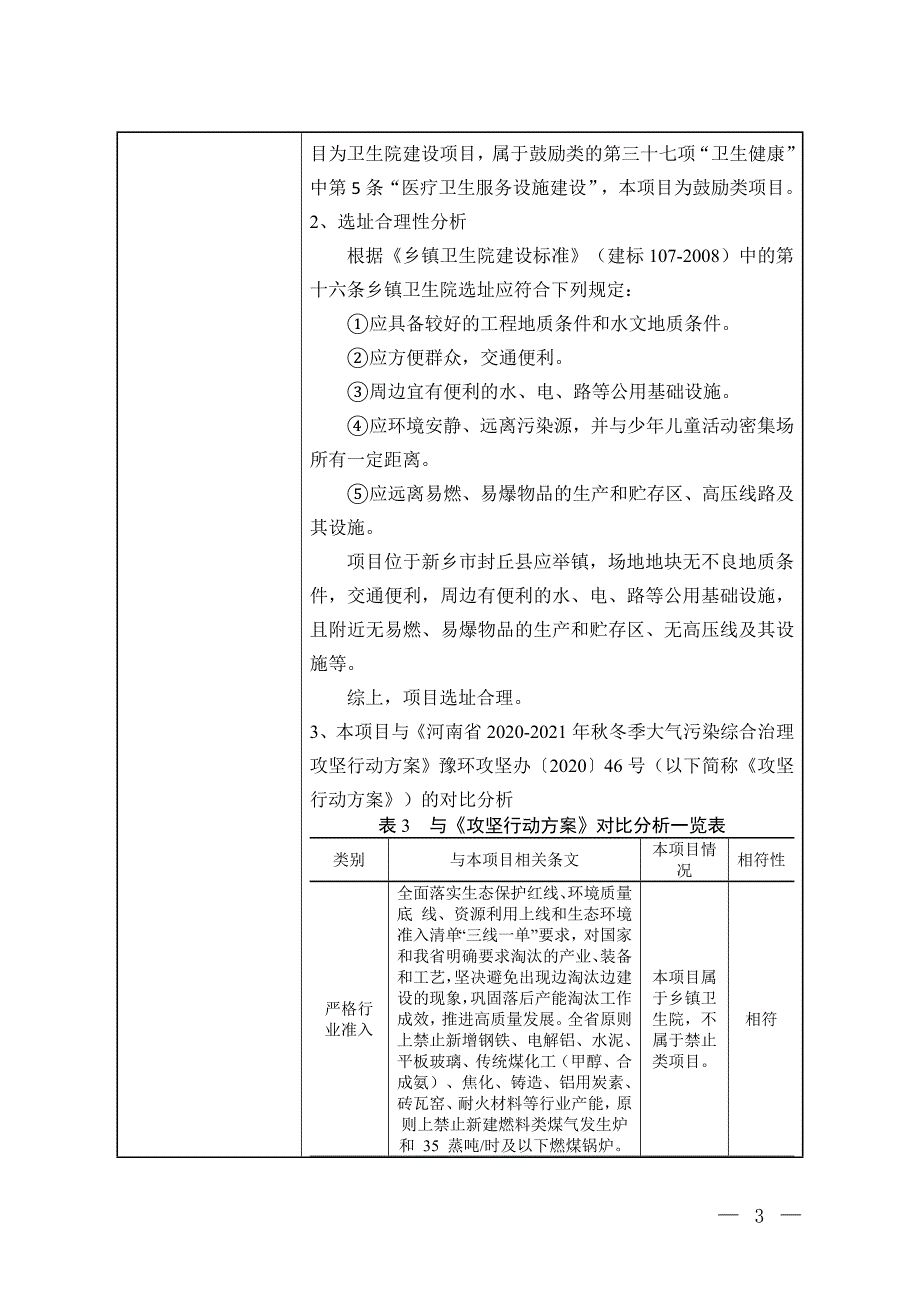 封丘县应举镇獐鹿市卫生院康复综合楼建设项目环境影响报告.doc_第3页