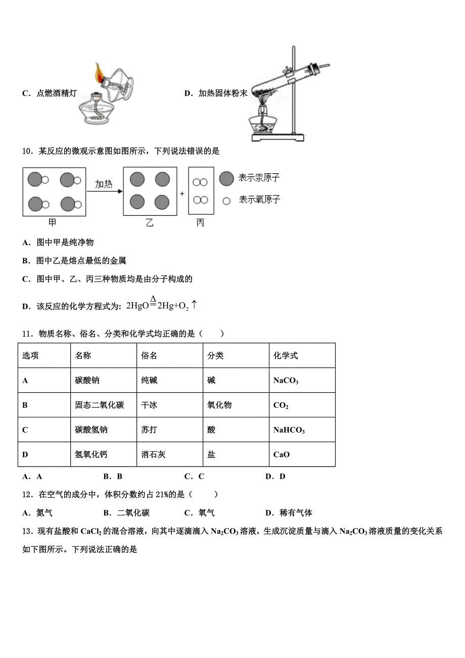 2023届浙江省东阳中学中考化学模拟精编试卷（含解析）.doc_第3页