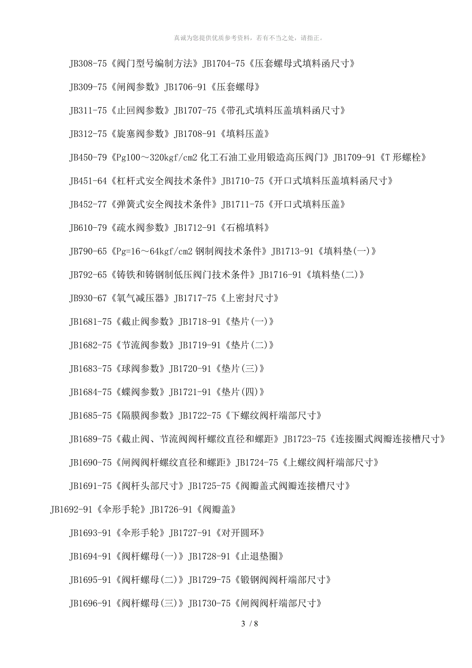 阀门执行标准大全_第3页