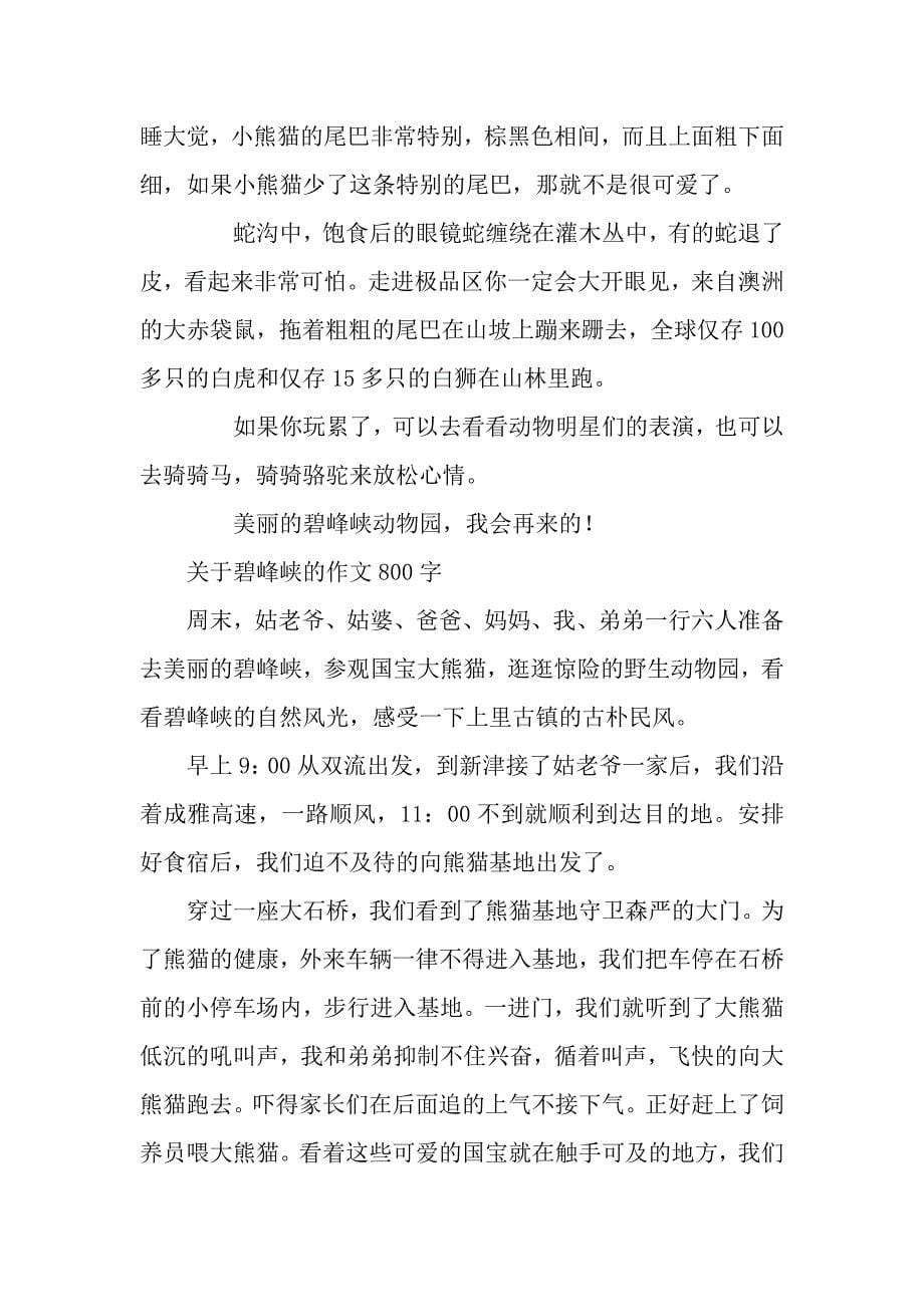 关于碧峰峡的作文.docx_第5页