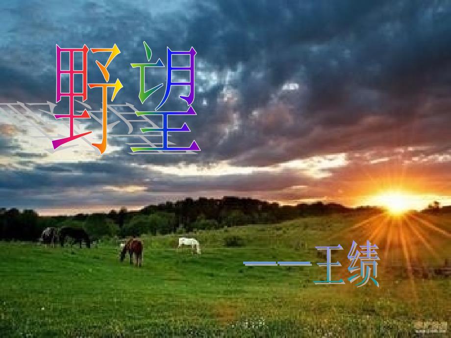 《野望》王绩_第1页