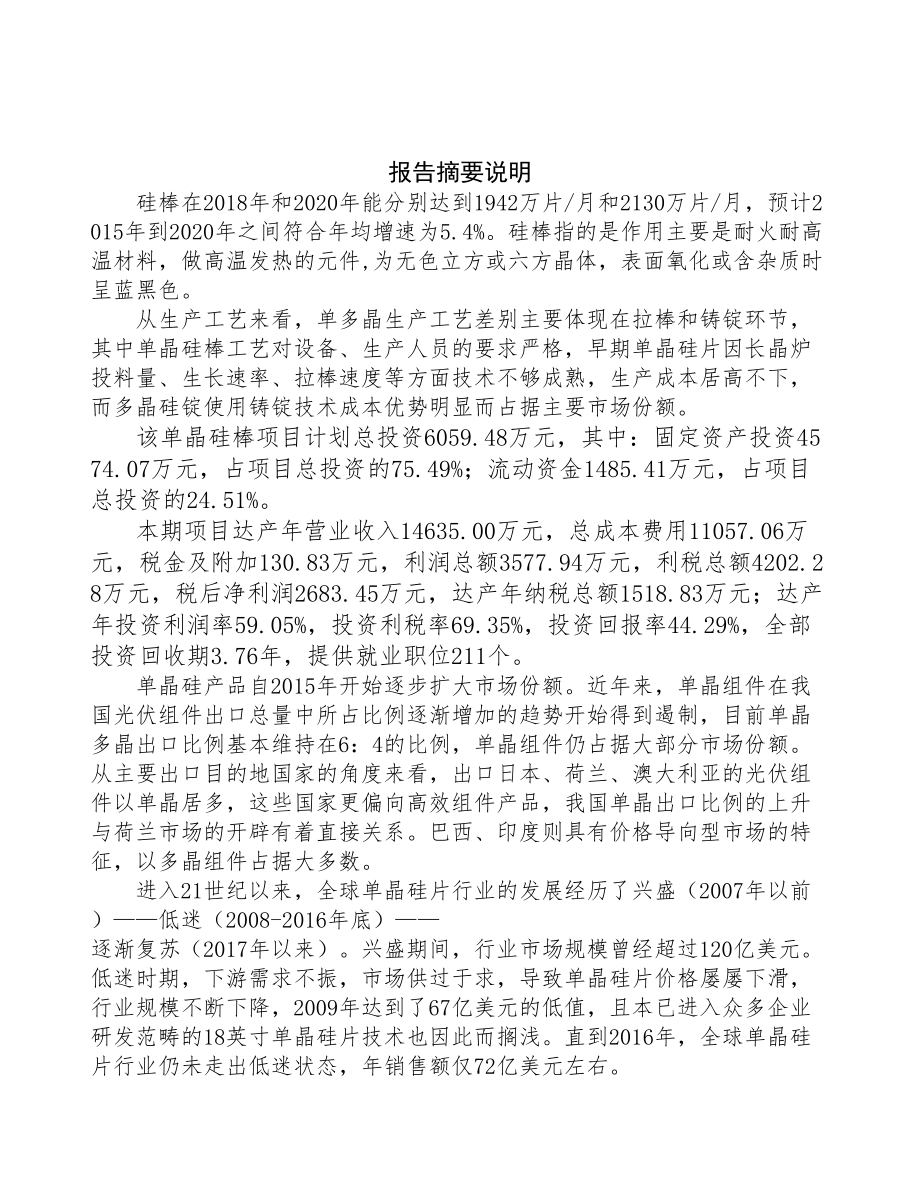 宁波单晶硅项目研究报告(DOC 92页)_第2页