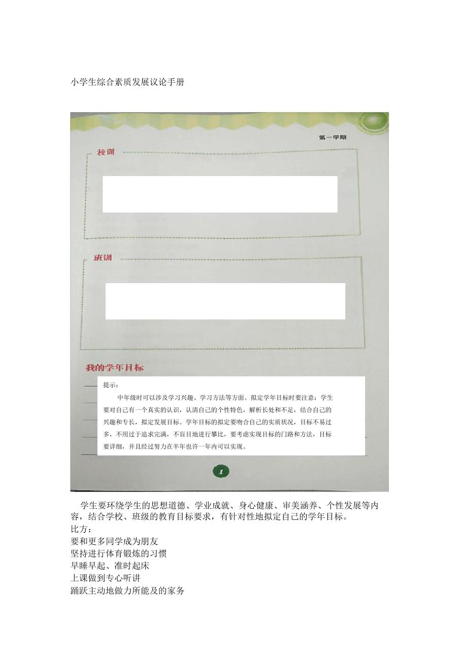 北京市小学生综合素质发展评价手册.doc_第1页