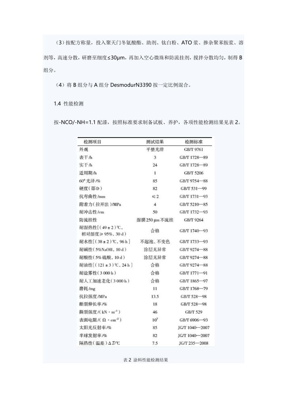 抗静电隔热防腐聚天门冬氨酸酯涂料的研制_第3页