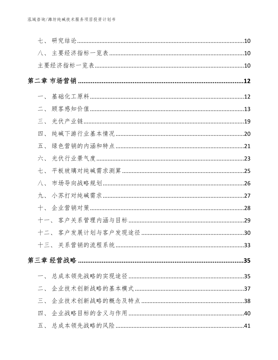 潍坊纯碱技术服务项目投资计划书_第4页