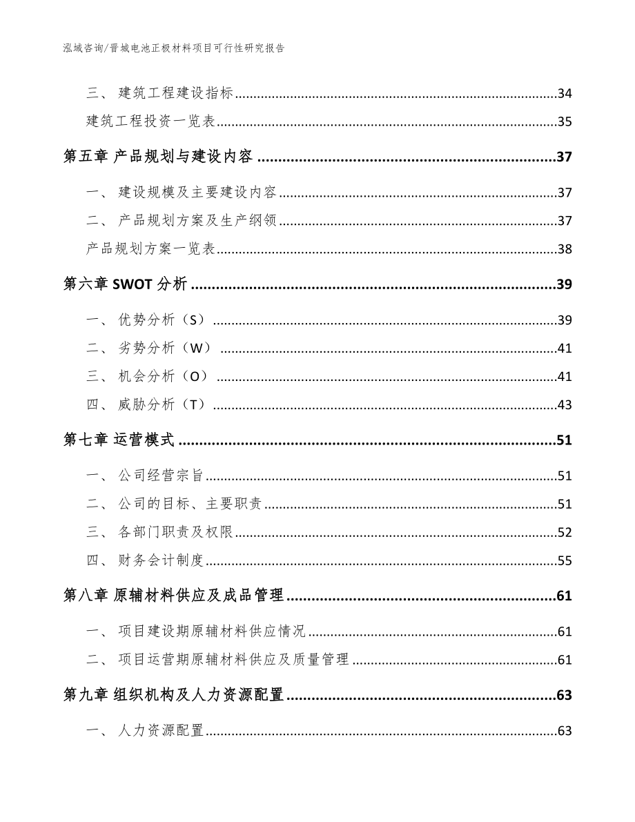 晋城电池正极材料项目可行性研究报告_参考模板_第2页