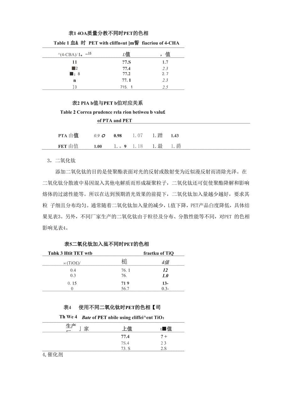 对苯二甲酸乙二醇酯pet的反应机理及影响因素_第5页