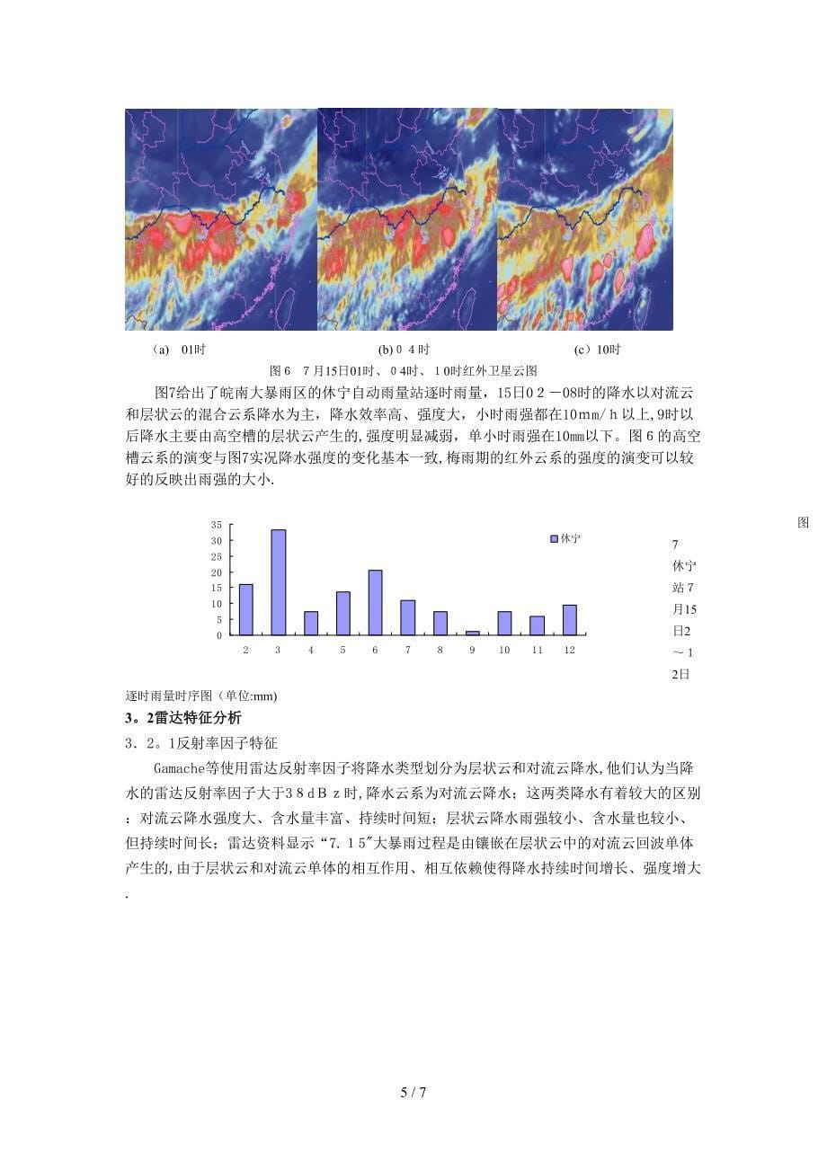 皖南山区大范围暴雨成因诊断分析_第5页