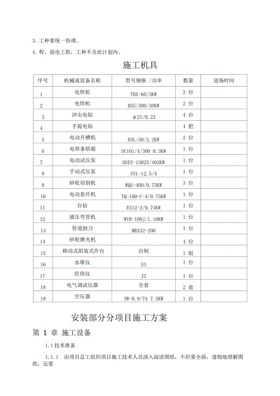 住宅楼水电安装工程施工组织设计(DOC 28页)_第4页