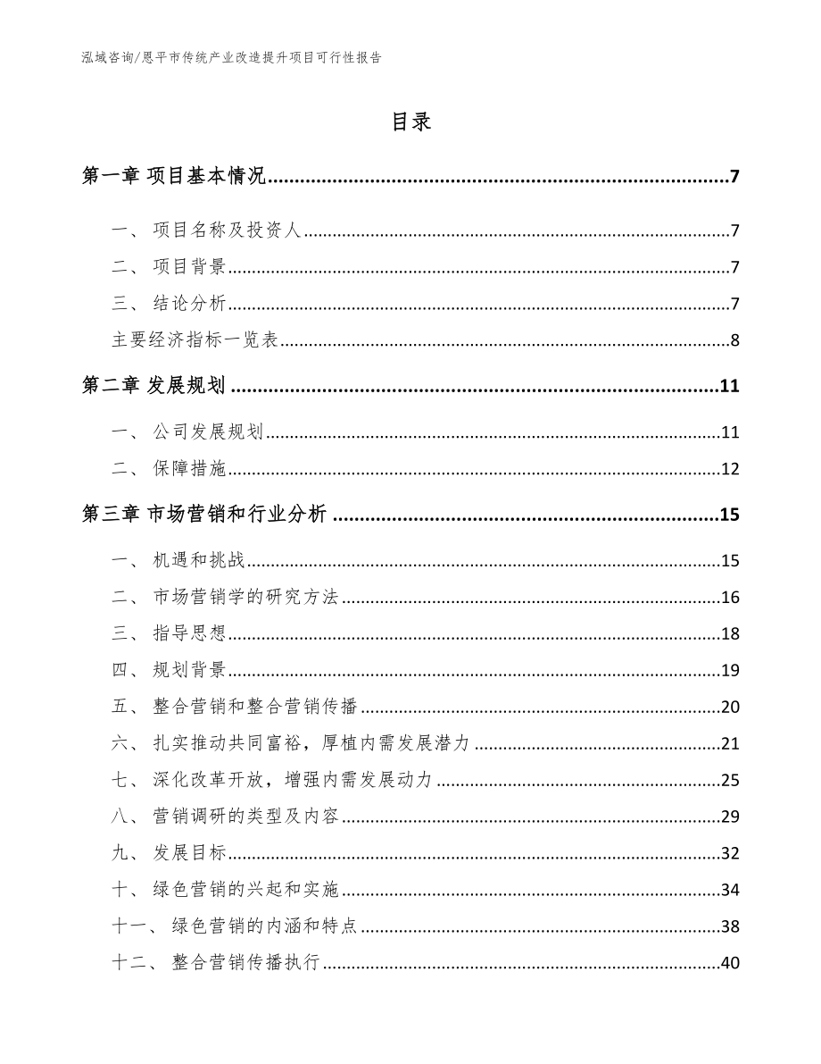 恩平市传统产业改造提升项目可行性报告范文模板_第2页