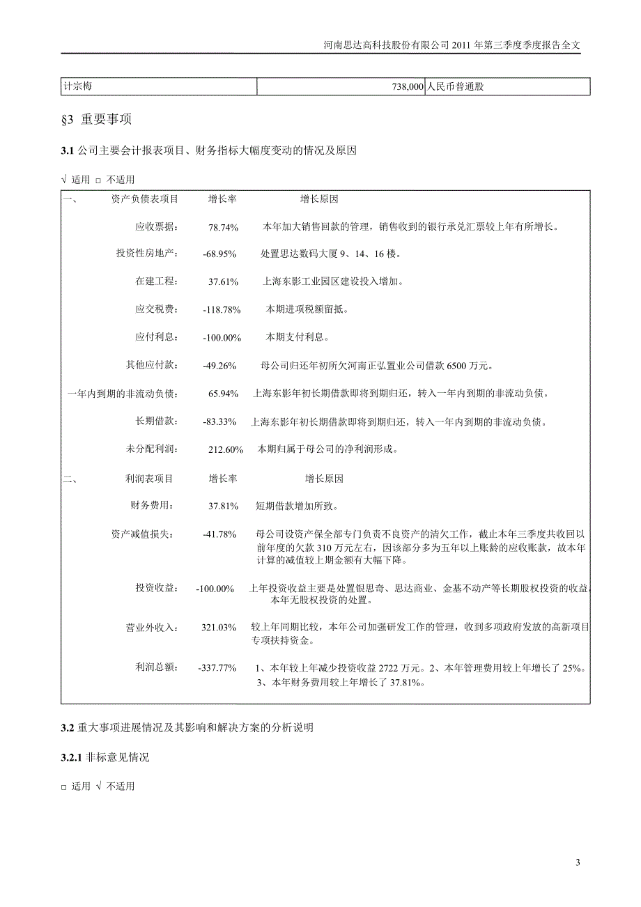 ST思达：第三季度报告全文_第3页