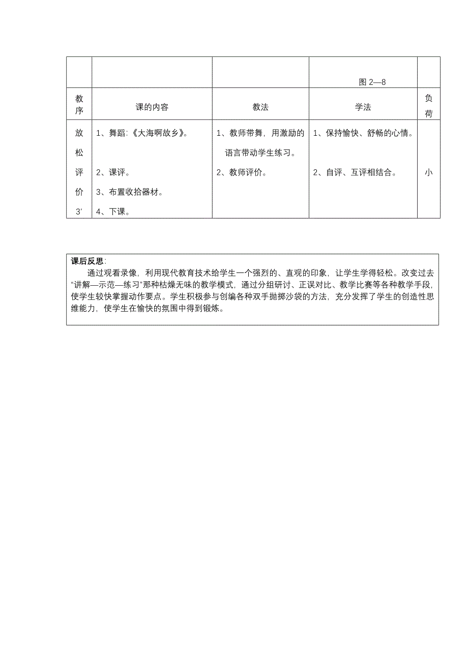 投掷沙袋单元教案（第二次课）_第4页