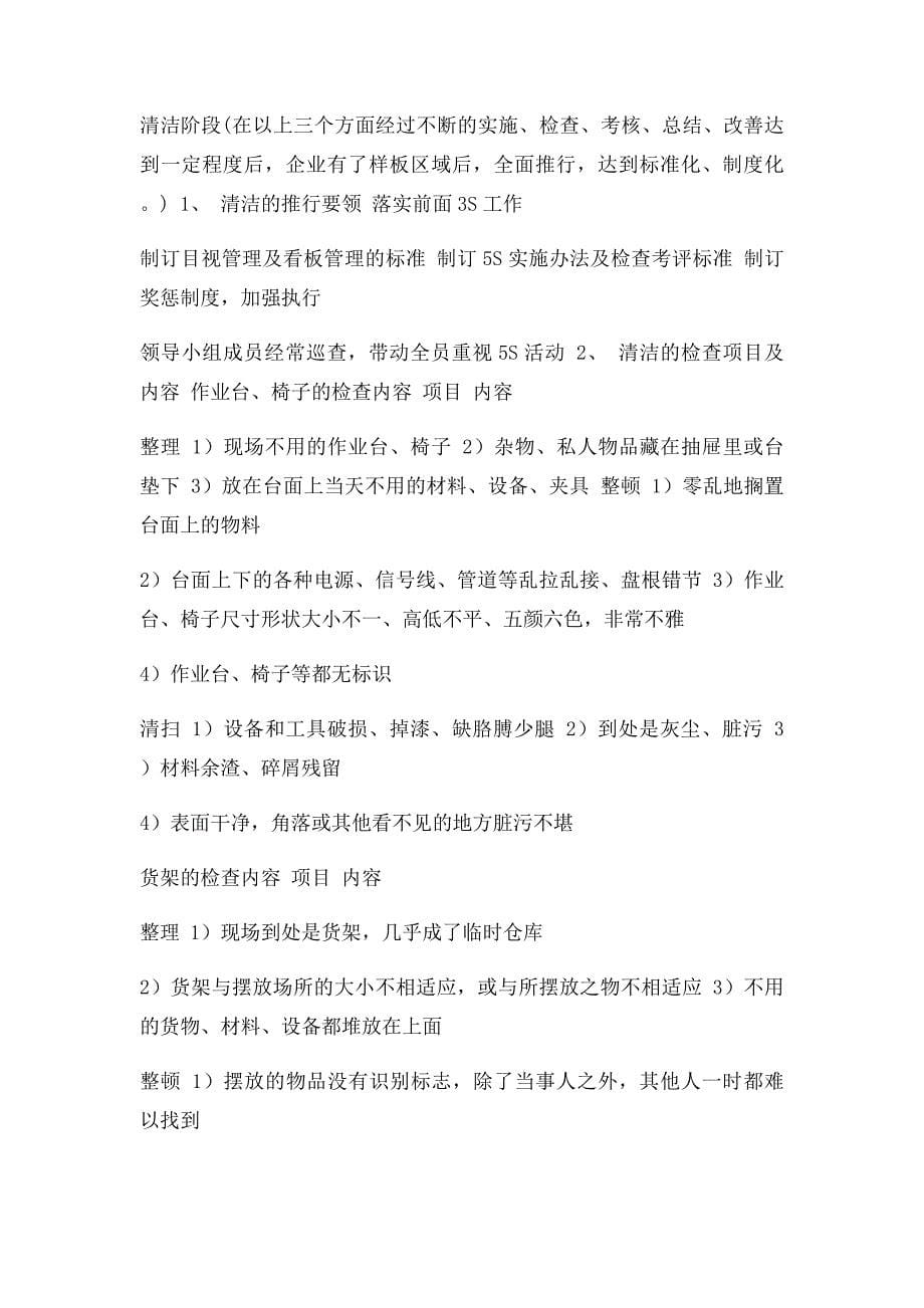 工厂5S管理实施方案_第5页