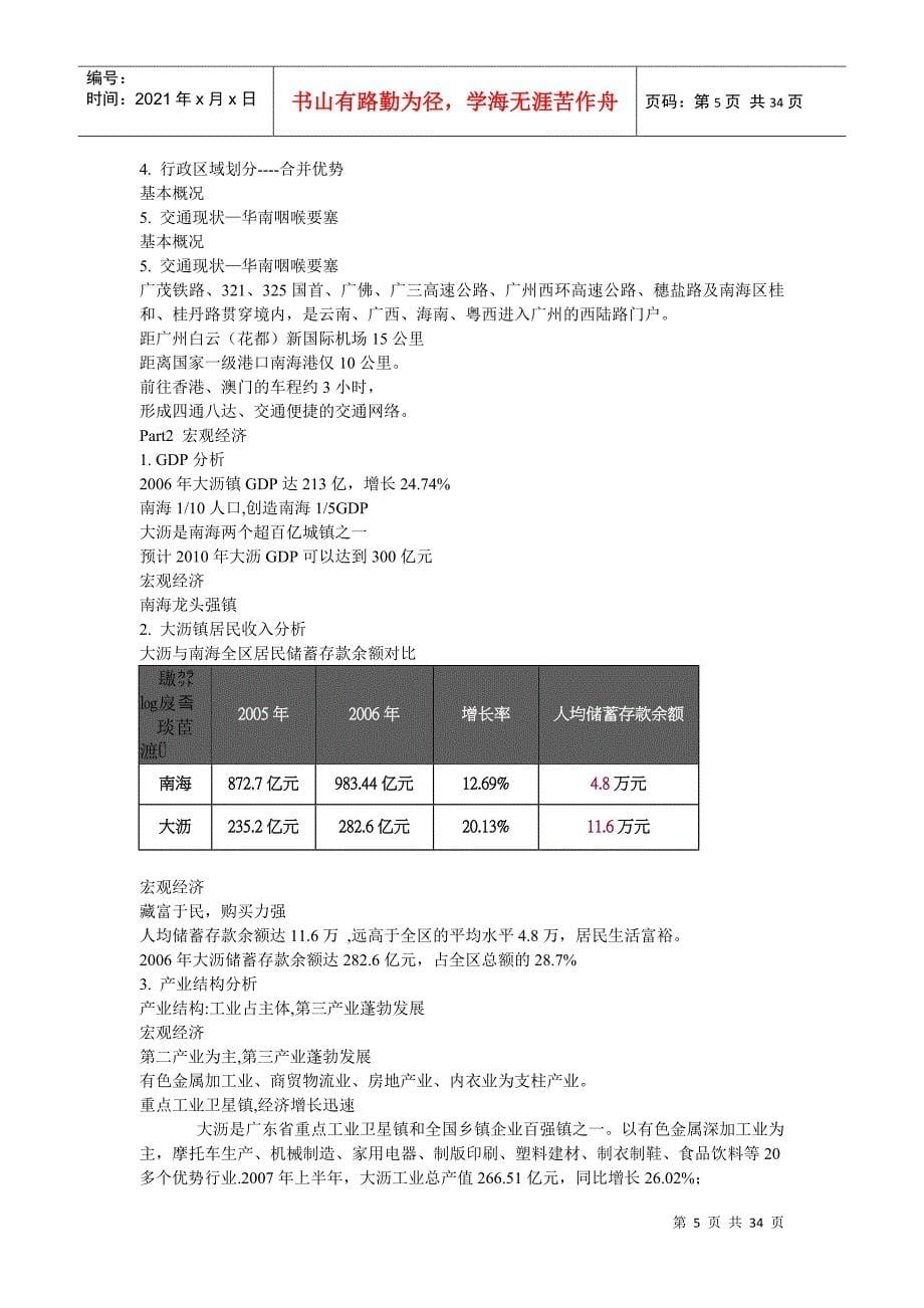 某某金域华庭整合营销推广策划方案_第5页