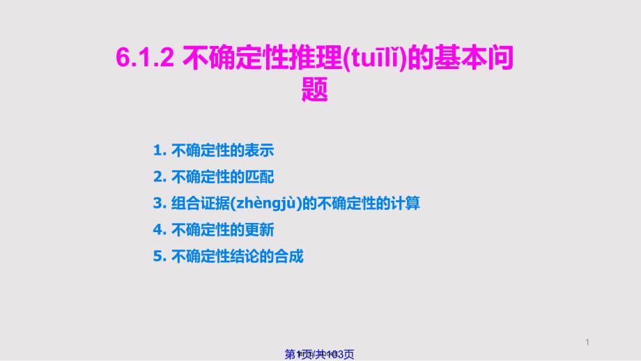 AI章不确定性推理实用教案_第1页