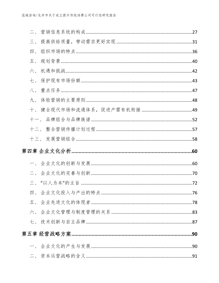 龙井市关于成立提升传统消费公司可行性研究报告模板参考_第4页