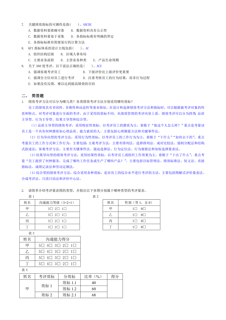 二级(绩效)练习答案_第2页