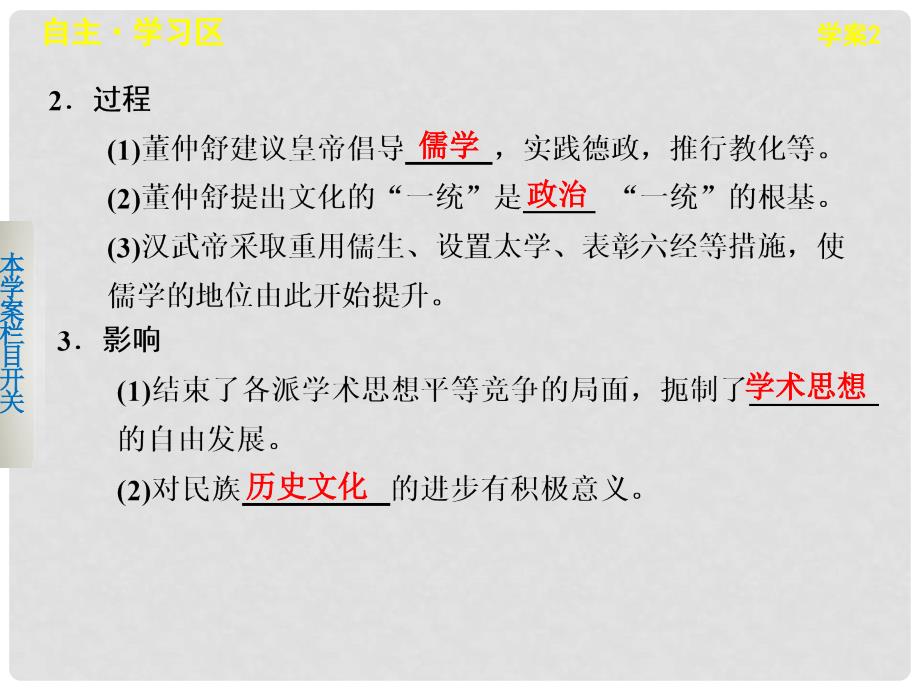 高中历史 1.2 汉代儒学课件 人民版必修3_第4页