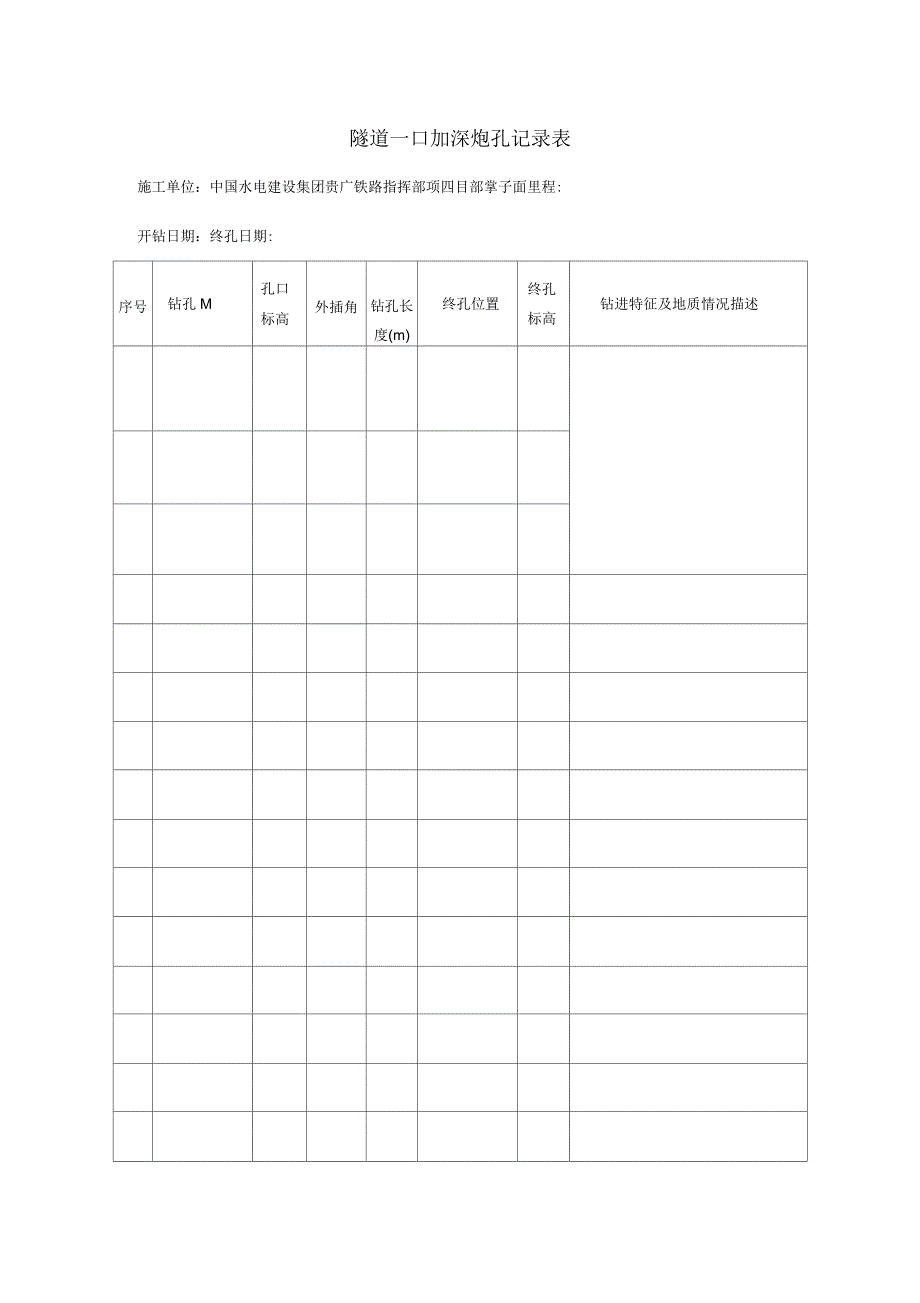 加深炮孔记录表_第1页