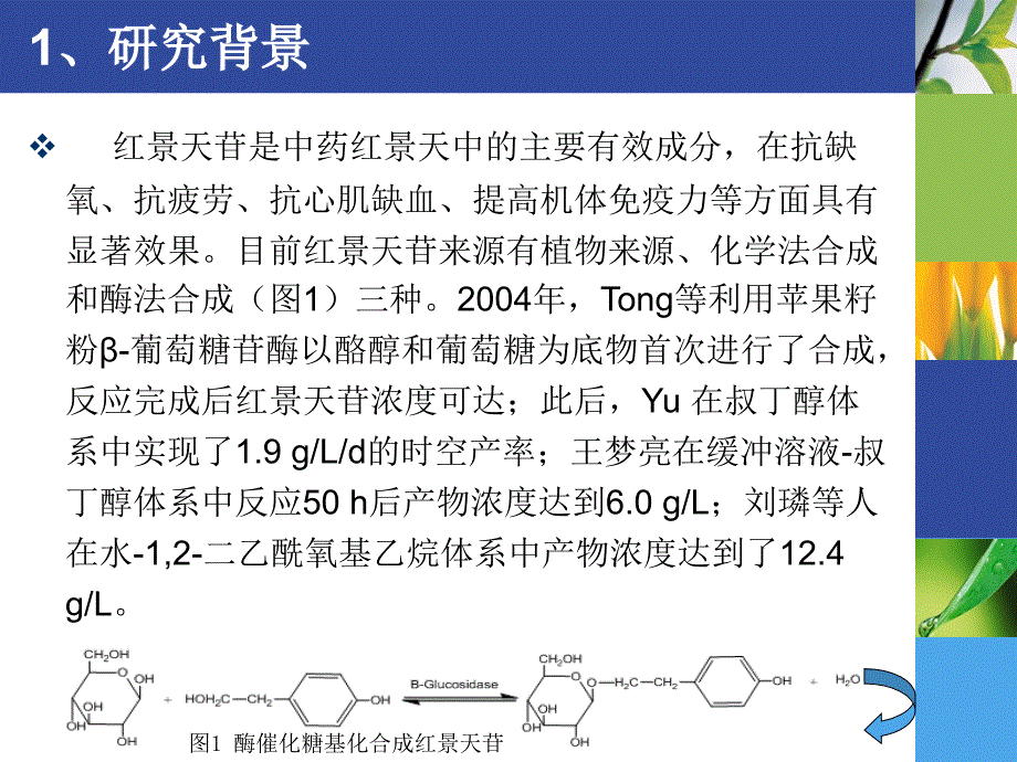 葡萄糖苷酶催化合成红景天苷_第3页