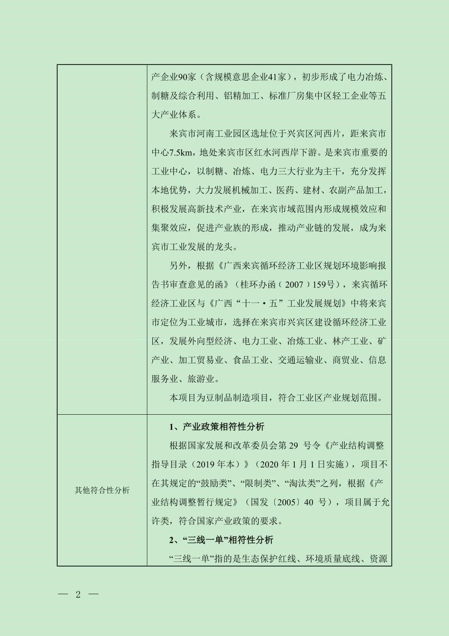 广西来宾市兴宾区清裕轩豆制品制造有限责任公司豆制品制造项目环评报告.doc_第5页