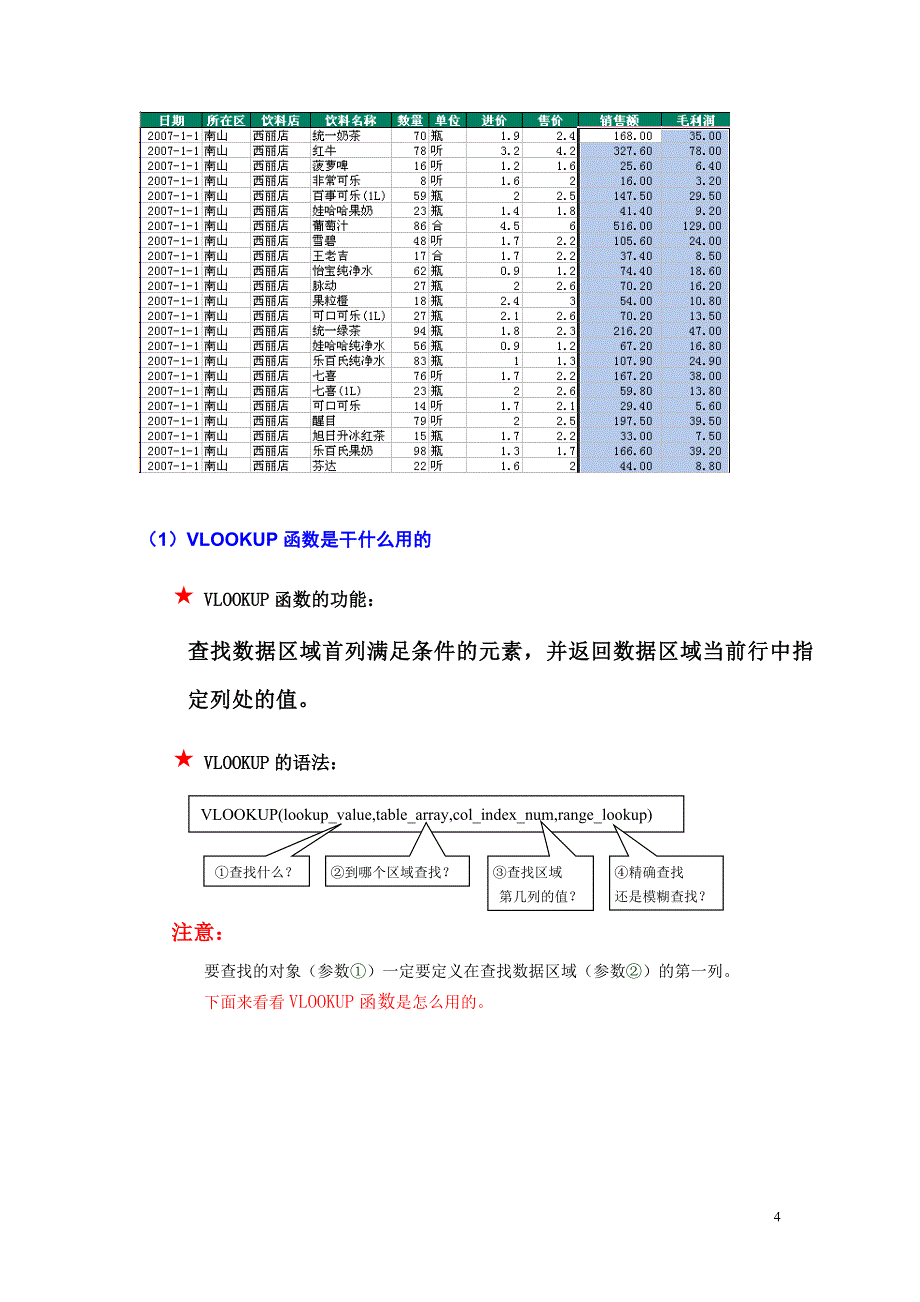 excel实训练习-3(销售数据分析).doc_第4页