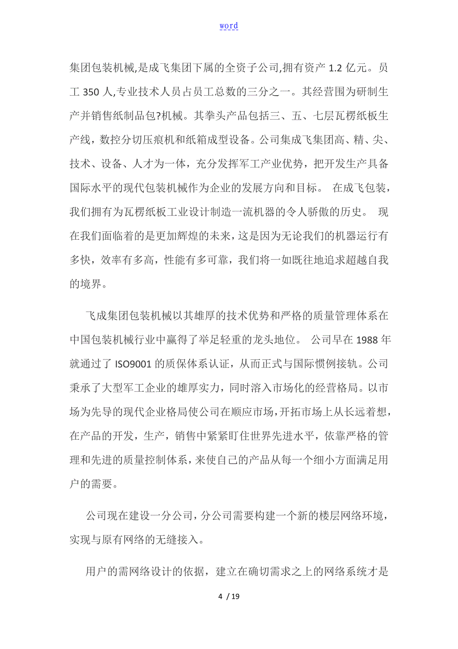 某某公司管理系统网络建设规划_第4页