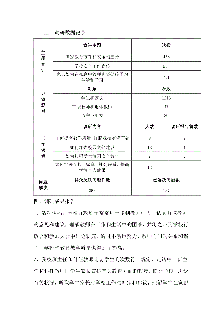 围屏中心学校上半年大走访活动调研综合报告_第2页