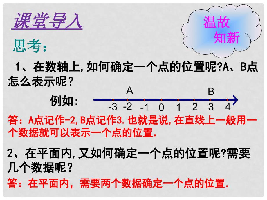 山东省郓城县随官屯镇八年级数学上册 第三章 位置与坐标 3.1 确定位置课件 （新版）北师大版_第2页