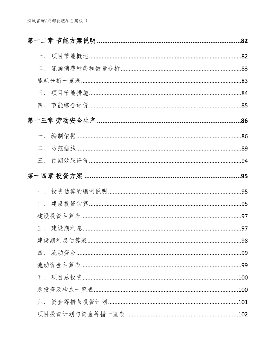 成都化肥项目建议书_第4页