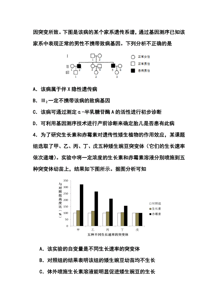 北京市东城区高三下学期综合练习（二）理科综合试题及答案_第2页