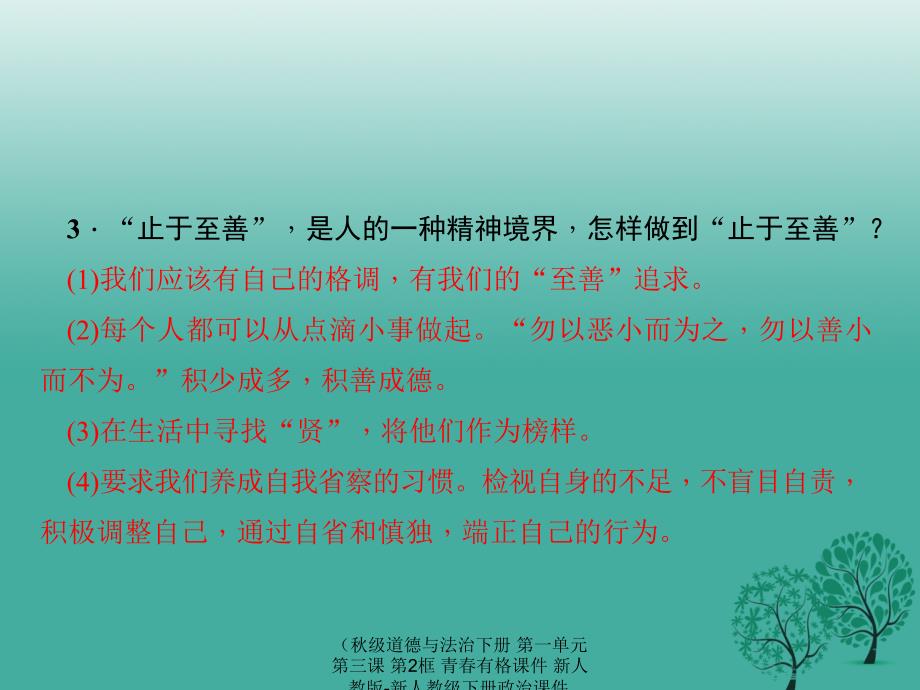 最新道德与法治下册第一单元第三课第2框青有格课件_第4页