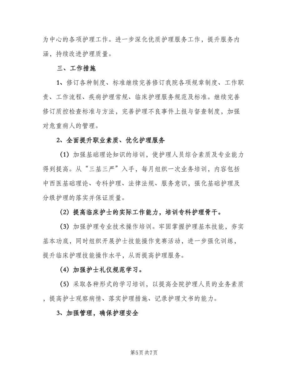 优质护理工作计划报告（2篇）.doc_第5页