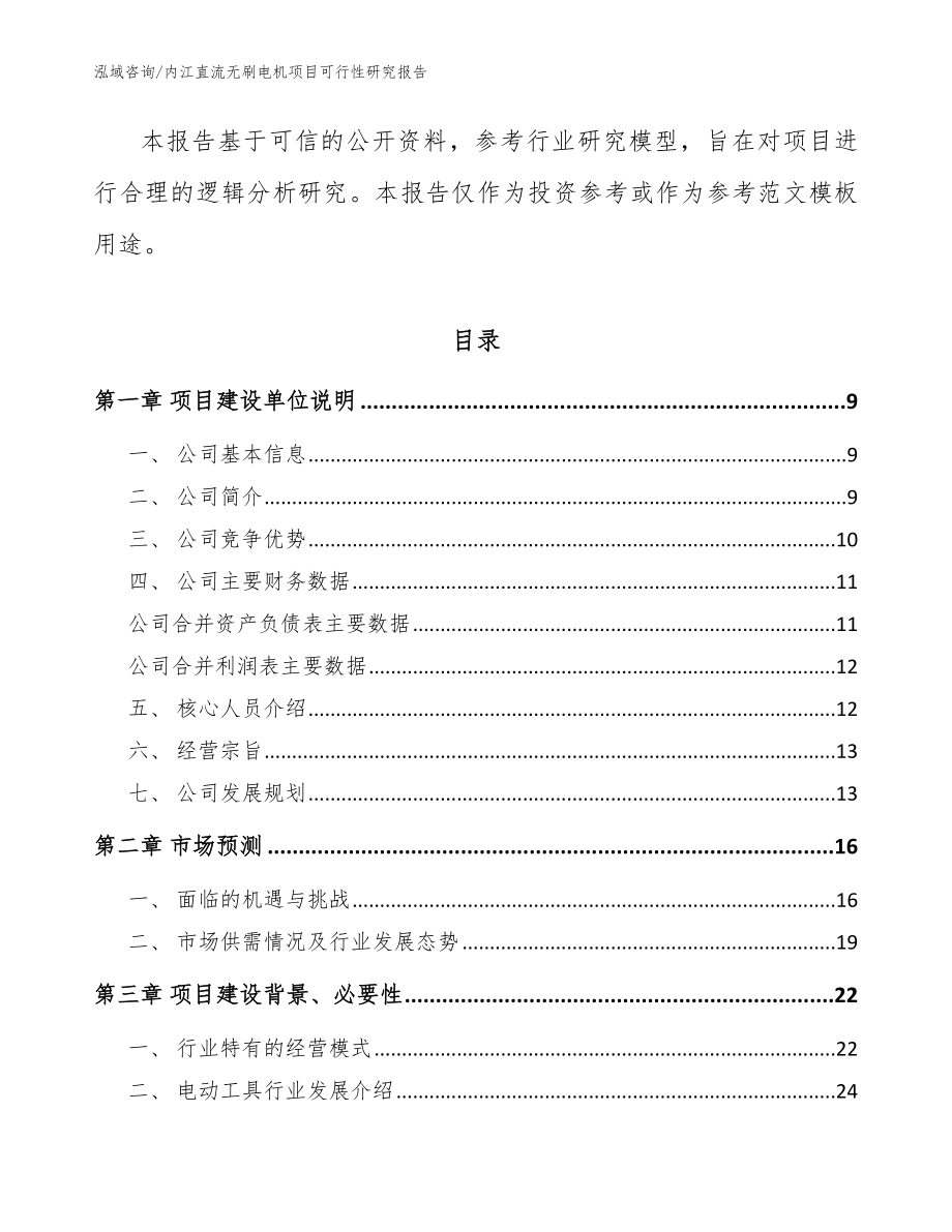 内江直流无刷电机项目可行性研究报告参考范文_第3页