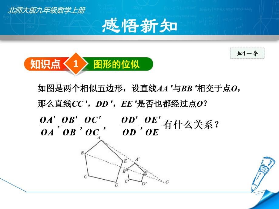 北师大版初三数学上册《481--位似图形》课件_第4页