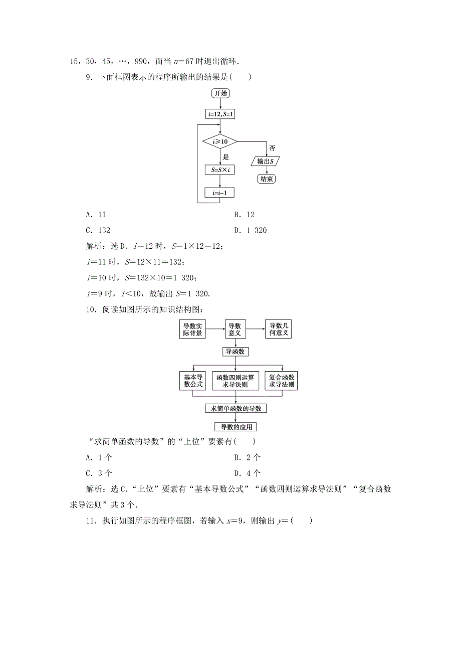 2019-2020学年高中数学第4章框图章末综合检测四新人教B版选修1-2_第4页