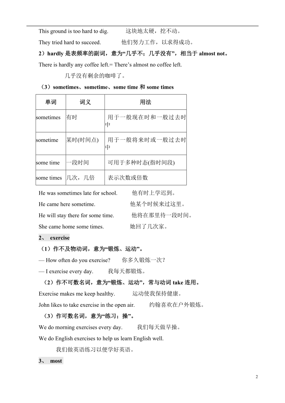 2020年人教版八年级英语上册知识点归纳总结(全)-[定稿版R01T].doc_第2页