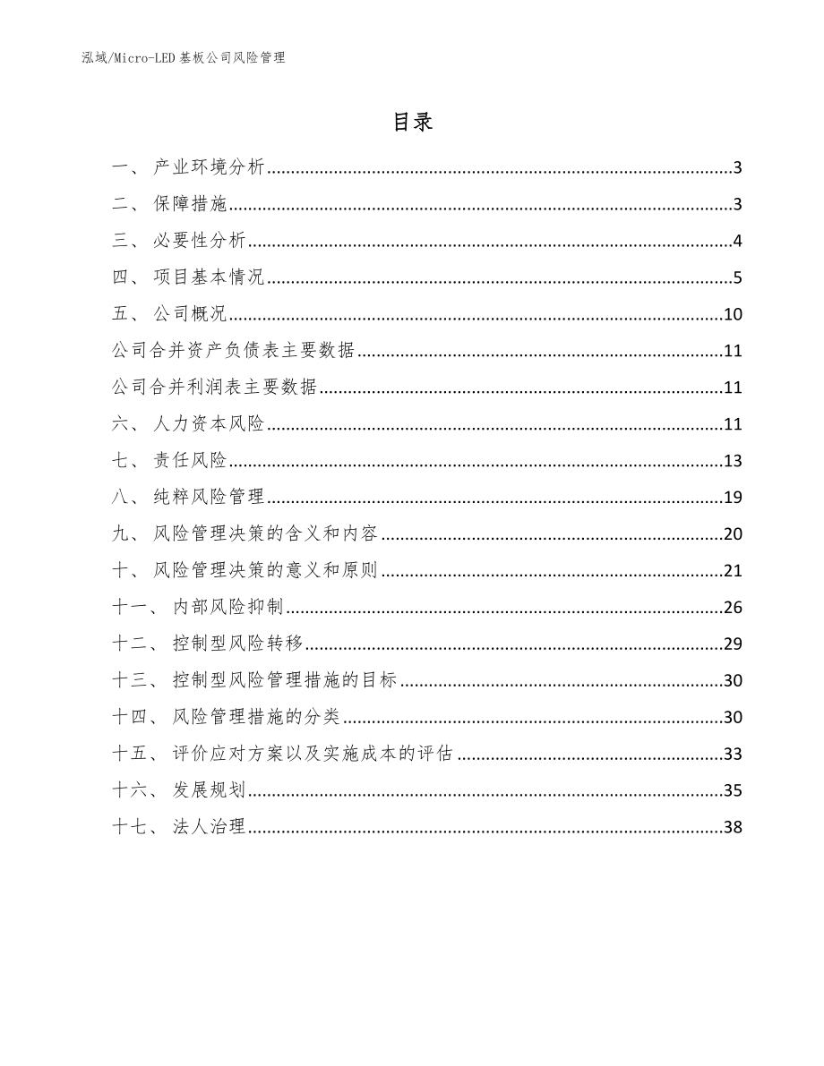 Micro-LED基板公司风险管理_第2页