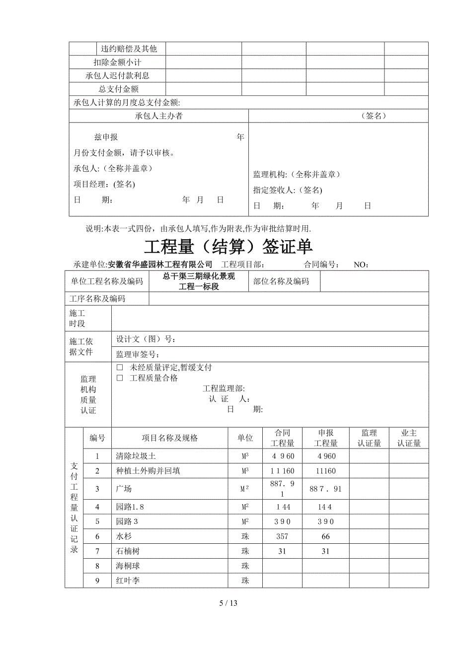 工程款支付申请表1_第5页