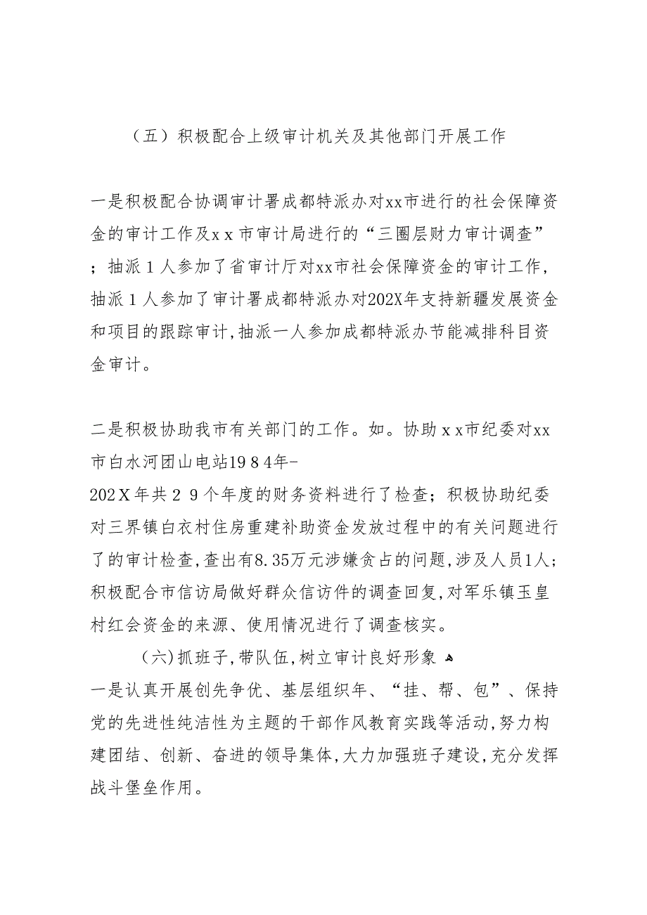 市审计局工作报告材料_第4页