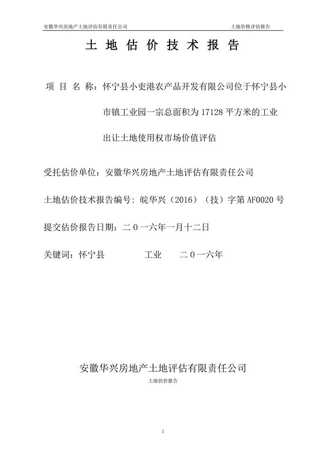 土地价格评估报告.doc