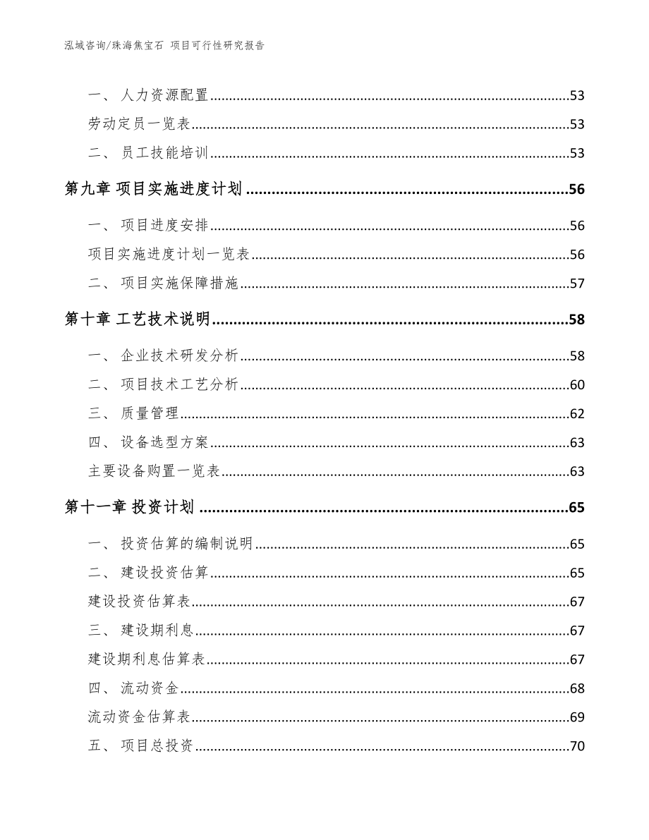 珠海焦宝石 项目可行性研究报告（参考范文）_第3页