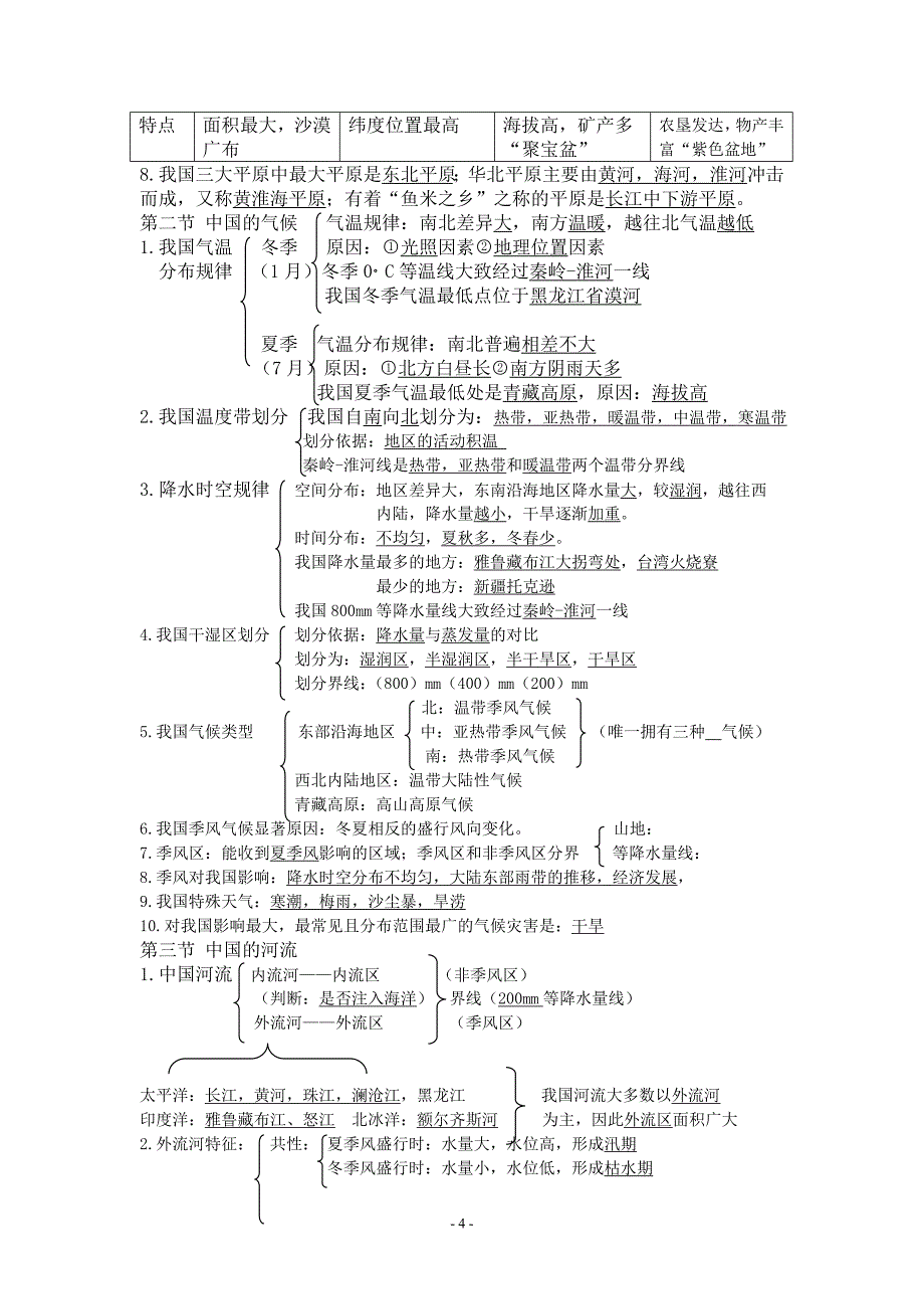 八年级上册地理复习案.doc_第4页