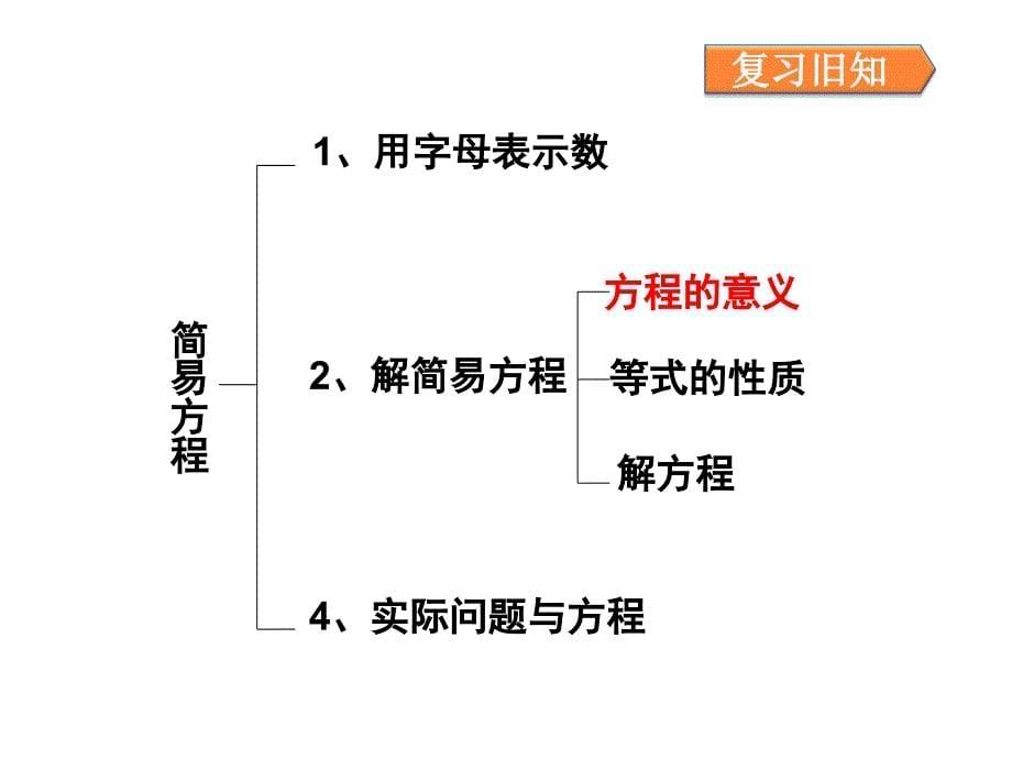 五年级上册数学第五单元《简易方程整理与复习》课件_第5页