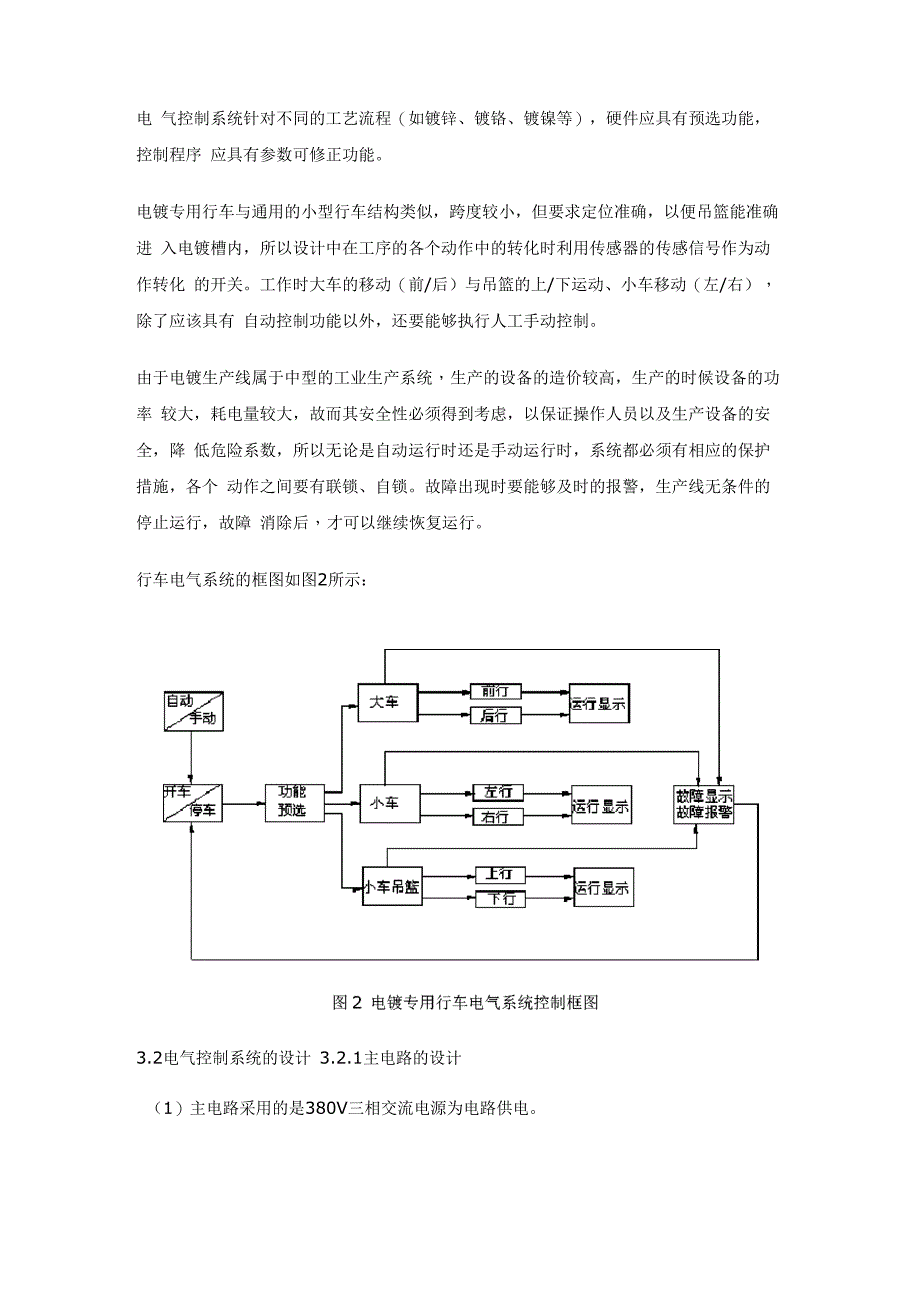电镀车间专用行车PLC控制系统毕业设计_第2页