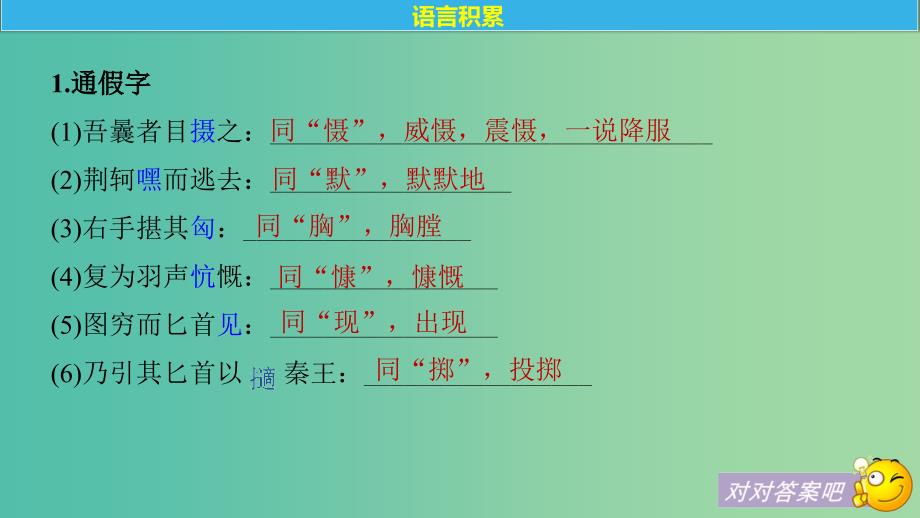 高中语文专题五摹形传神千载如生-史记的人物刻画艺术第15课刺客列传课件苏教版选修史记蚜.ppt_第4页