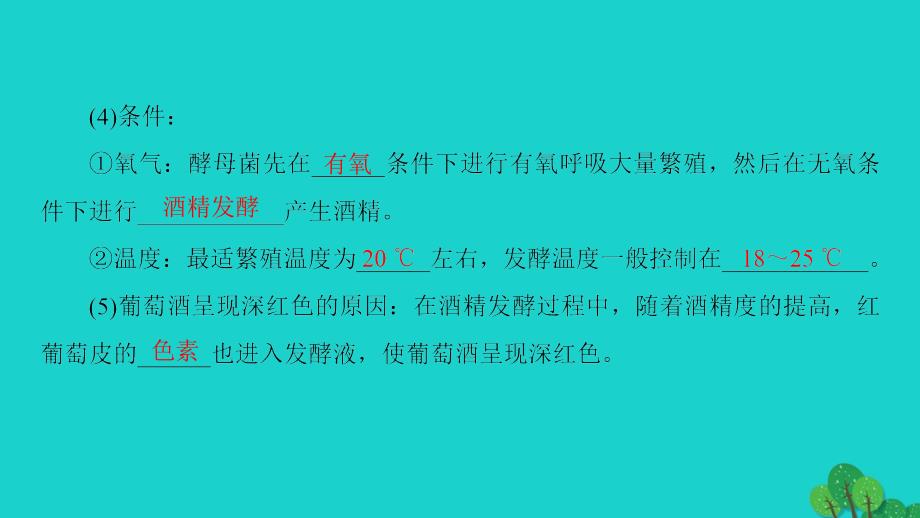 高中生物 专题1 传统发酵技术的应用 课题1 果酒和果醋的制作课件 新人教版选修1_第4页