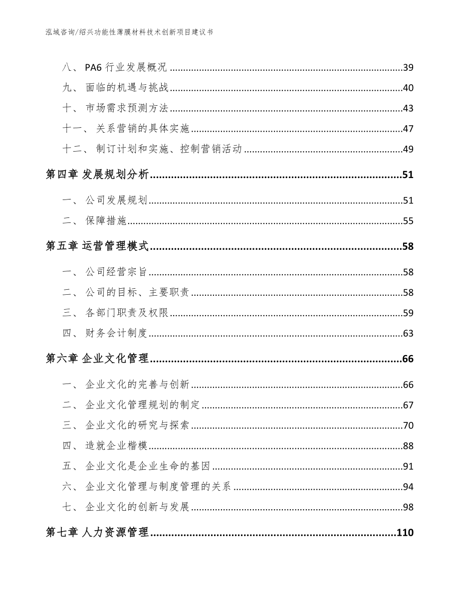 绍兴功能性薄膜材料技术创新项目建议书（模板范文）_第2页